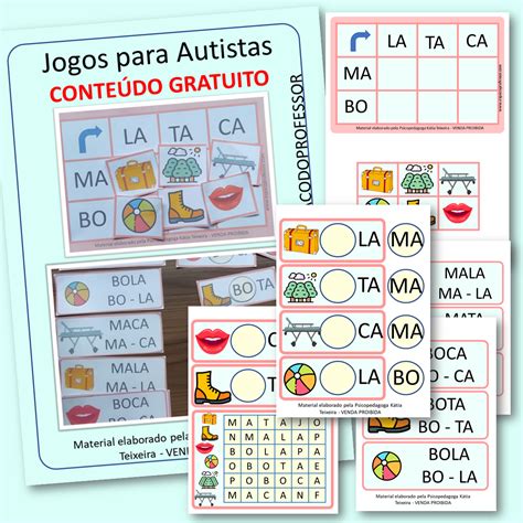 jogos para autismo pdf - atividades autismo PDF